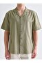Regular Fit Resort Collar Short Sleeve Men's Shirt - 3