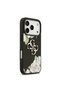 iPhone 17 Pro Compatible Case Original Licensed Rose Printed Large Metal Logo Design Cover Black - 4