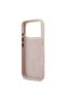 iPhone 17 Pro Compatible Case Licensed M-Safeli Gold Metal Camera Frame with Stone 4g Logo Pink - 7