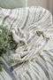 Corded Fabric Colorful Striped 3-Layer Muslin 100% Cotton Muslin Bedspread Soft, Lightweight and Stylish 230X240 - 4