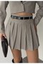 Women's Pitikare Lined Shorts with Belted Pleated Mini Skirt