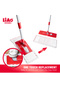 A130101 Microfiber Flat Mop 3-Pack – 39.5×11.5 cm Plate, 73–130 cm Handle, Super Absorbent - 3
