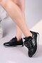 Salta Double Lace-Up Garnished Sneakers Black - 5