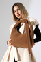 Tan Women's Nubuck Bag Shoulder Bag and Handbag - 7