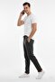 High Quality Comfortable Fit Pockets Zippered Three Thread Ribbed Men's Sweatpants 2590 Smoked Anthracite - 3