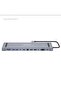 قاعدة توصيل (Docking Station) 12 في 1 - منفذ USB-C - محول متعدد الوظائف للكمبيوتر المحمول - 2