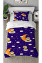 Cloud Moon Star Patterned Digital Printed Special Design Single Children's Duvet Cover Set Without Sheets