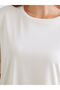Crew Neck Modal Blended Women's T-Shirt - 6