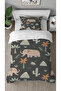 Palm Leaf Elephant Patterned Digital Printed Special Design Single Children's Duvet Cover Set Without Sheets