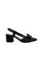 Bow-Tied, Pointed-Toe, Open-Back, 5 cm Plated Heel - 4