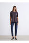 Crew Neck Modal Blended Women's T-Shirt - 7
