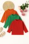 Girls Boys Children's Underwear Half Fisherman Thin Sweater Ka Set of Ribbed Knit