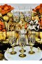 6 Bohemia Gold Titanium Pineapple Model Coffee Side Water Glass 180Cc - 3