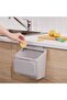 SKOLÄST Waste bin for cabinet with door, light grey - 3