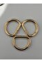 2.5 cm D Ring Light (Gold) 5 Pieces
