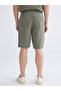 Khaki Comfortable Fit Muslin Men's Shorts - 4