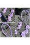 Double Pendant Flower Crystal Metal Beaded Crown Special Day Crown Female Children Purple Lilac - 2