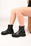 Laceless Zippered Thermo Sole Genuine Leather Casual Boots 335-004-15 Women's Boots - 3