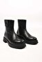 Laceless Zippered Thermo Sole Genuine Leather Casual Boots 335-004-15 Women's Boots - 6