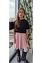 Girl's Pink Scuba Skirt - 6