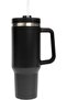 PureElement 40oz Adventure Quencher Tumbler H2.0 with Handle & Straw (Black)