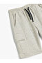 Boy's Beige Cotton Shorts - 3
