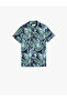 Short Sleeve Shirt Cotton Floral Printed