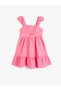 Girl's Pink Cut-Out Sleeveless Dress