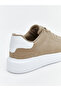Beige Lace-Up Men's Sneakers - 5