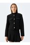 Women's Black Shearling Jacket - 3