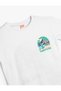 Baby Boy's White Cotton Printed T-Shirt - 3