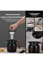 Insulated Vacuum Jug with Tea Filter, Stainless Steel Thermal Coffee Carafe Flask (Black, 1.2L) - 2