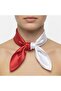 2-Piece Red and White Satin Scarf – 50X50 cm (July 15 National Will Day)