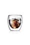 New Design Double Wall Borosilicate 250 ml Transparent Glass Cup 2 Pieces 2771 - 5