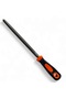 8-inch triangular file with rubber handle