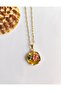 Vintage Red Flower Necklace