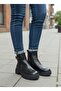 Genuine Leather Thick Non-Slip Sole Women's Boots with Buckle Accessories Z326