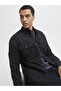 Jprrayle Melange Check L/S Overshirt Sn Black Beauty - 6