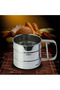 Black 45x65 Cm Silicone Dough Rolling Mat, Steel Flour Sieve and Dough Roller with Wooden Handle - 8