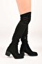 Laceless Stretch Detailed Thermo Sole Genuine Leather Boots 336-1236 Women's Boots - 3