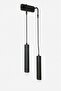 Sarissa 2-Piece Decorative Black Metal Modern Wall Sconce for Indoor Use (Daylight Led Bulbs Included...) - 2