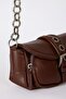 Women's Faux Leather Shoulder Bag (Ns) - 4