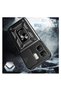 Infinix Smart 9 Compatible Tank Case with Ring Stand Extra Protection Armored Outdoor Cover - Navy Blue - 2