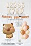 Capybara Theme Birthday Balloon and Banner Decoration Set Capybara Concept - 2