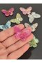 15 Pieces of Butterfly Beads with Janjan (40 Mm/30 mm) - 2