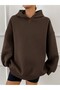 Plain Hooded Sweatshirt - 6
