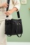 Women's Large 6 Compartment Crinkle Crossbody Shoulder Bag & College & Casual Bag (35X28 cm) - 3