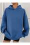 Plain Hooded Sweatshirt - 3