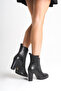 Women's Genuine Leather Heeled Boots – Handmade, Zippered, Stylish Design - 5