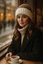 Winter Wool Texture Women's Beanie – Soft Knitted Hat |   Warm and Stylish Design |   Unisex Cold Weather Fashion - 2